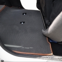 Двухслойные коврики EVA на Lada Largus I рестайл 3 ряда (2021->)